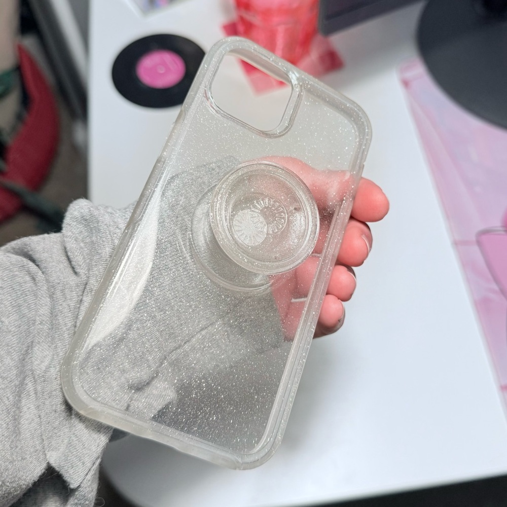OtterBox Clear-Glitter IPhone Case (13 & 14)